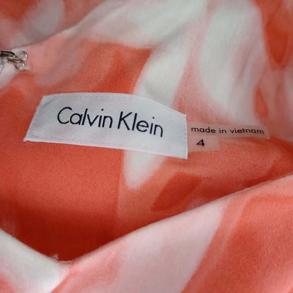 Calvin Klein pleated summer sleeveless tie dye dress - Picture 11 of 11